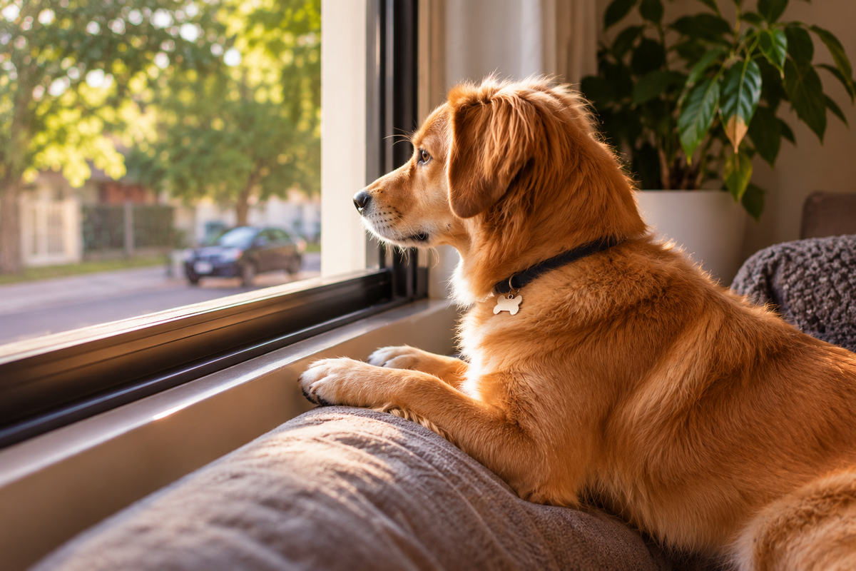 Por que os cães olham pela janela por tanto tempo?