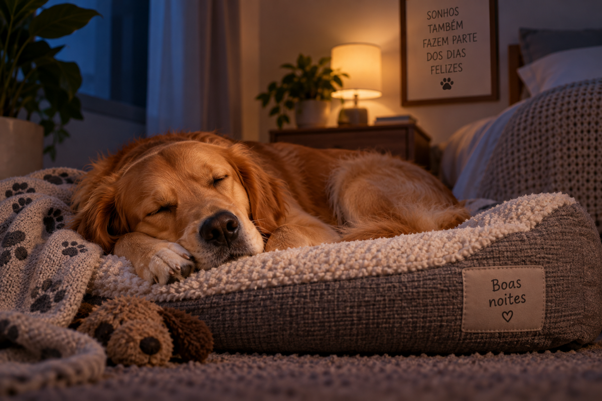 Cachorro pode dormir no escuro?