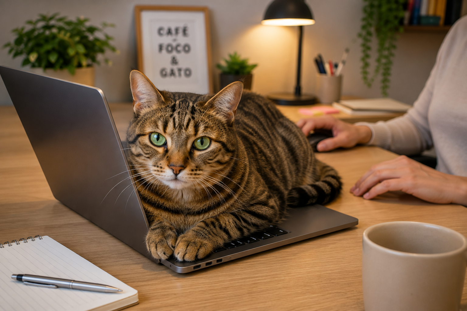 Por que os gatos gostam de sentar em cima do notebook?