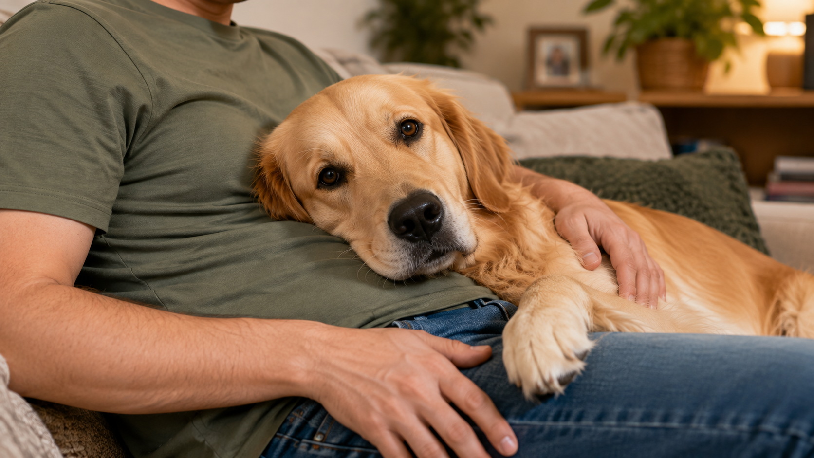 Por que os cães encostam o corpo no tutor?