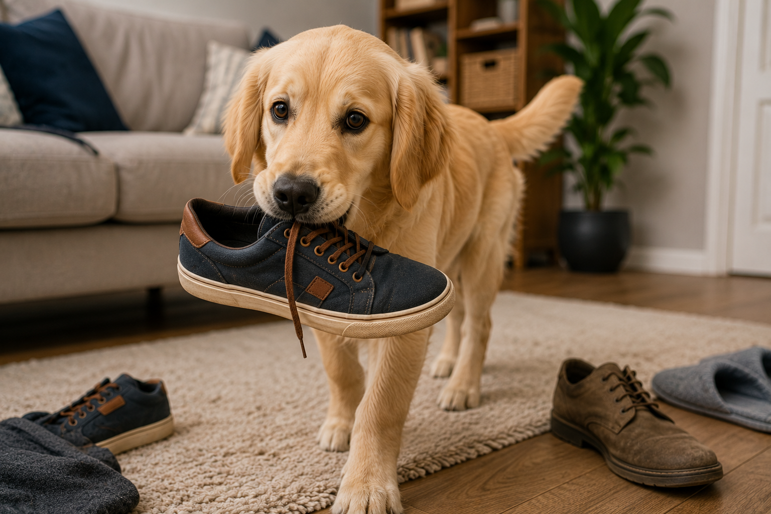 Por que alguns cães gostam de levar os sapatos do tutor?
