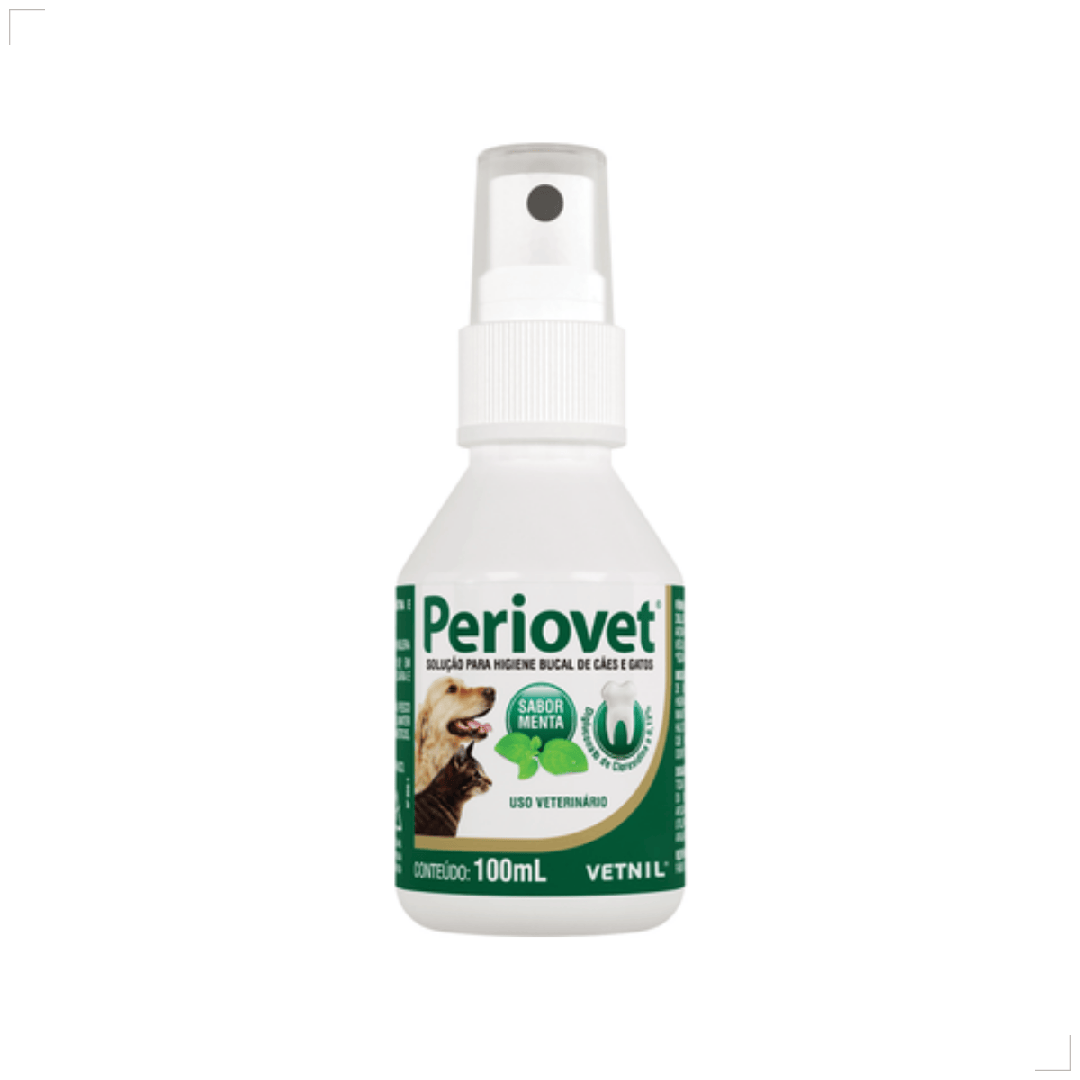 Spray de Menta Periovet: hálito fresco e saúde bucal para seu pet
