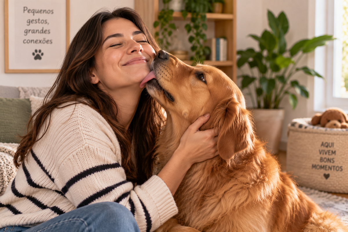 Por que os cães lambem as pessoas? Entenda o que esse comportamento pode significar