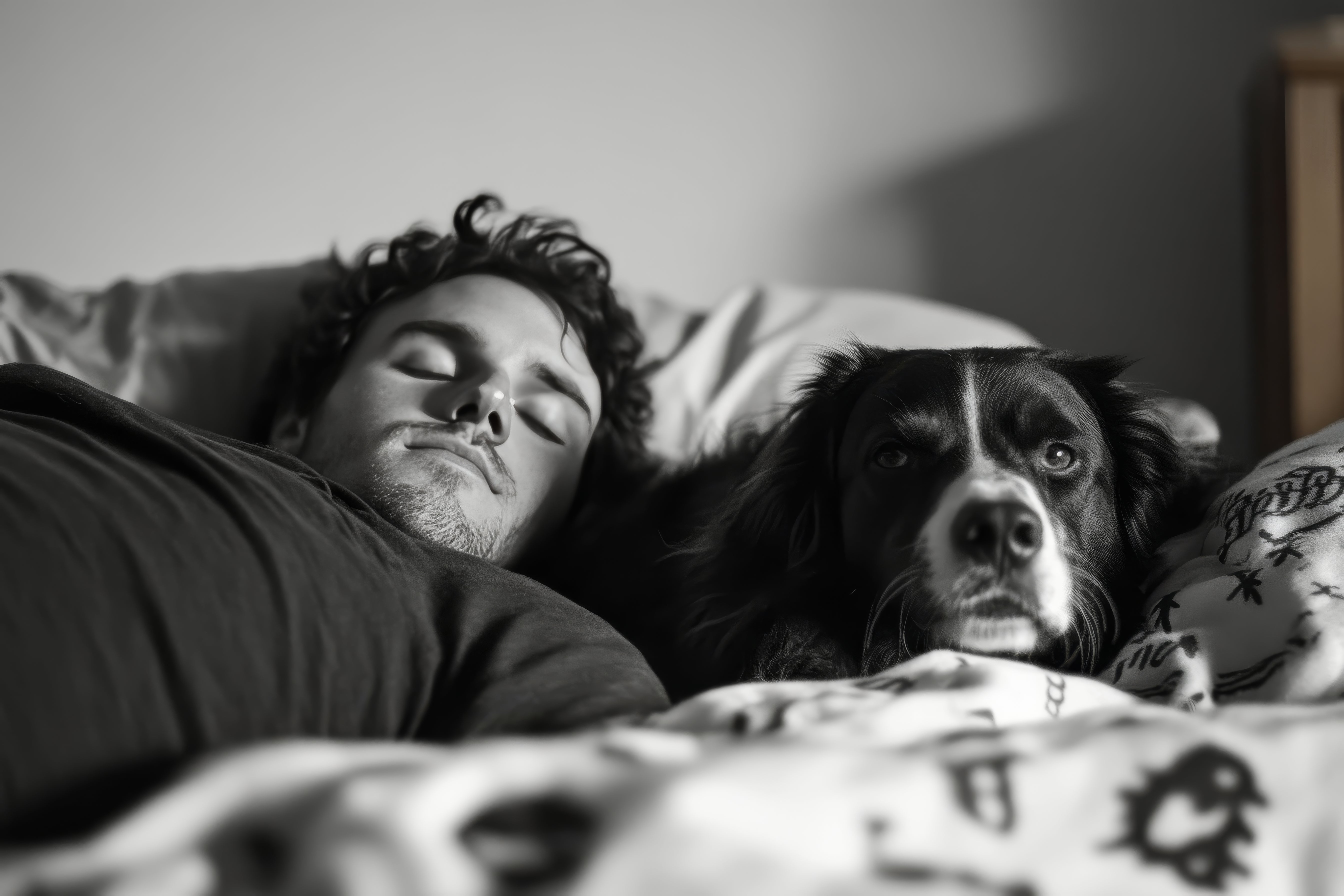 Por que alguns pets gostam de dormir encostados no tutor?