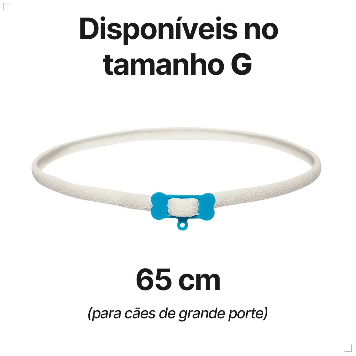 Coleira Ectofend Anti pulgas Carrapatos 65cm Leishmaniose G