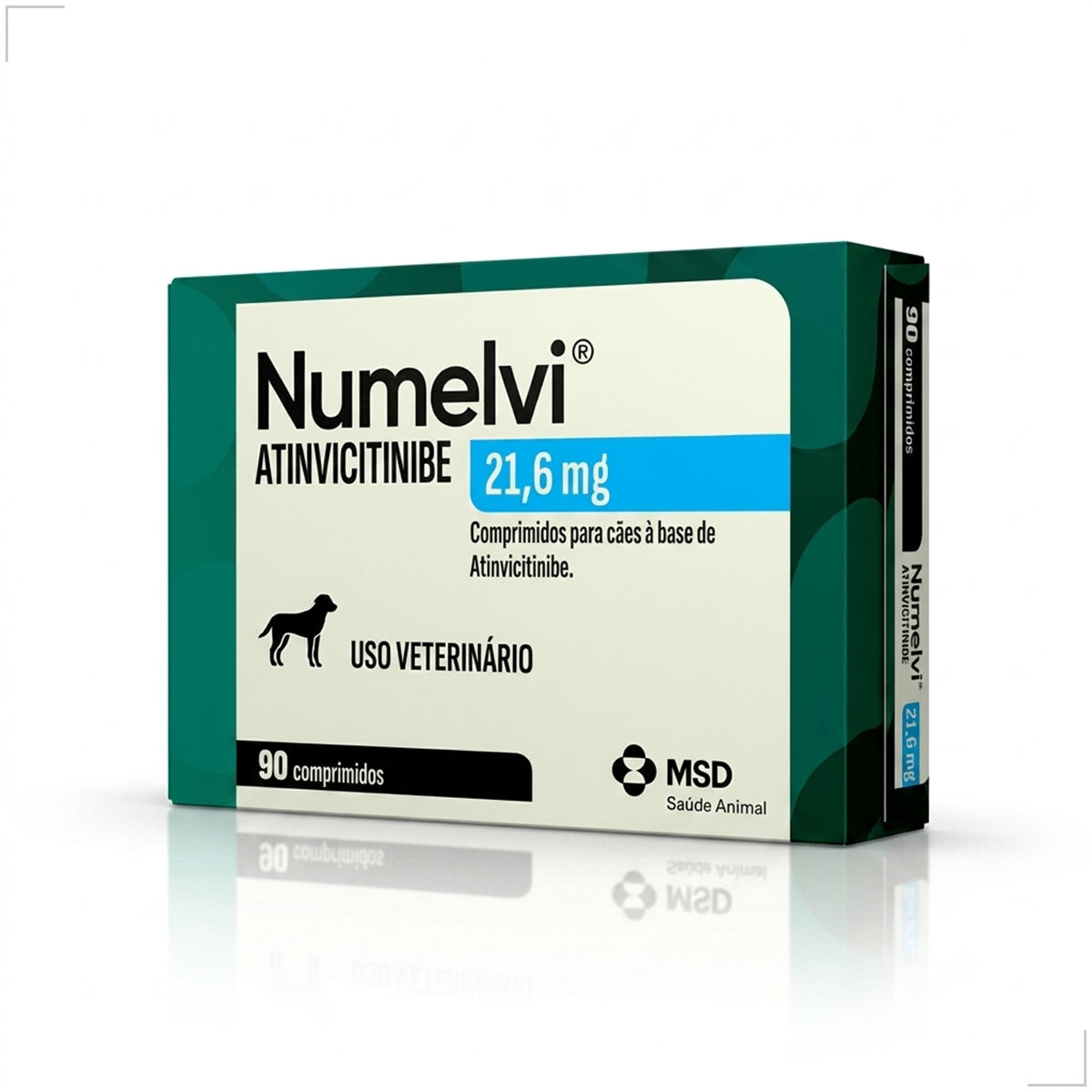Msd Numelvi Cães 21,6mg Dermatite alérgica Coceira 90comp