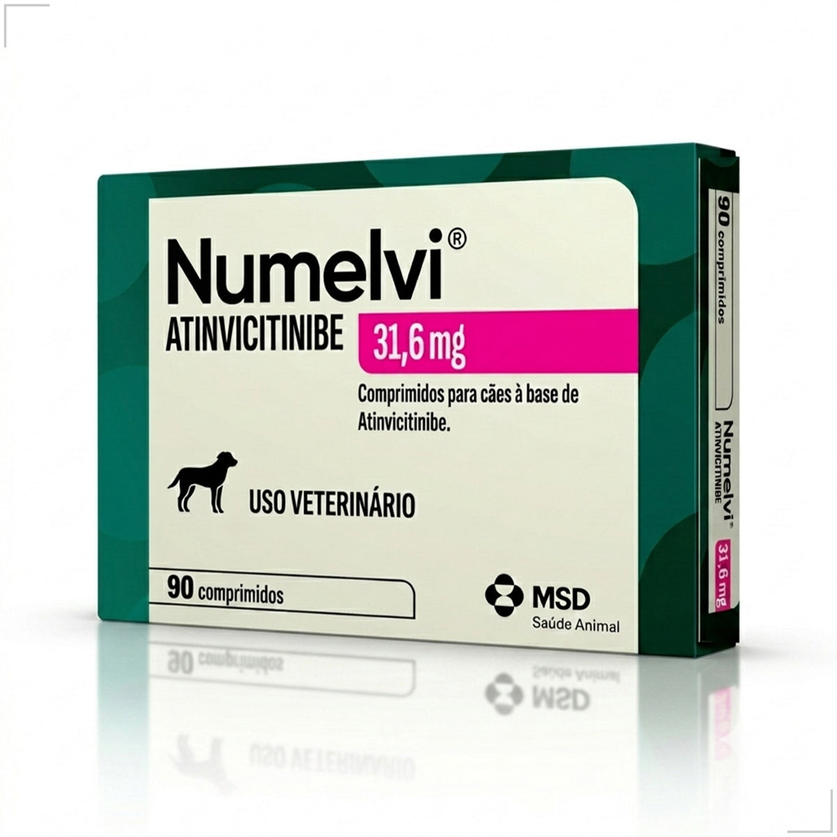 Msd Numelvi Cães 31,6mg Dermatite Alérgica Coceira 30comp