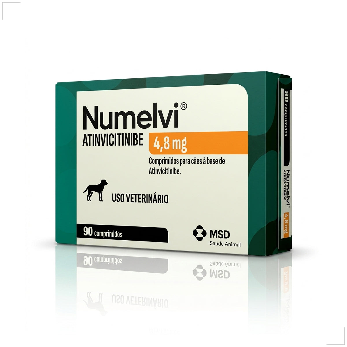 Msd Numelvi Para Cão 4,8mg dermatite alérgica Coceira 90comp