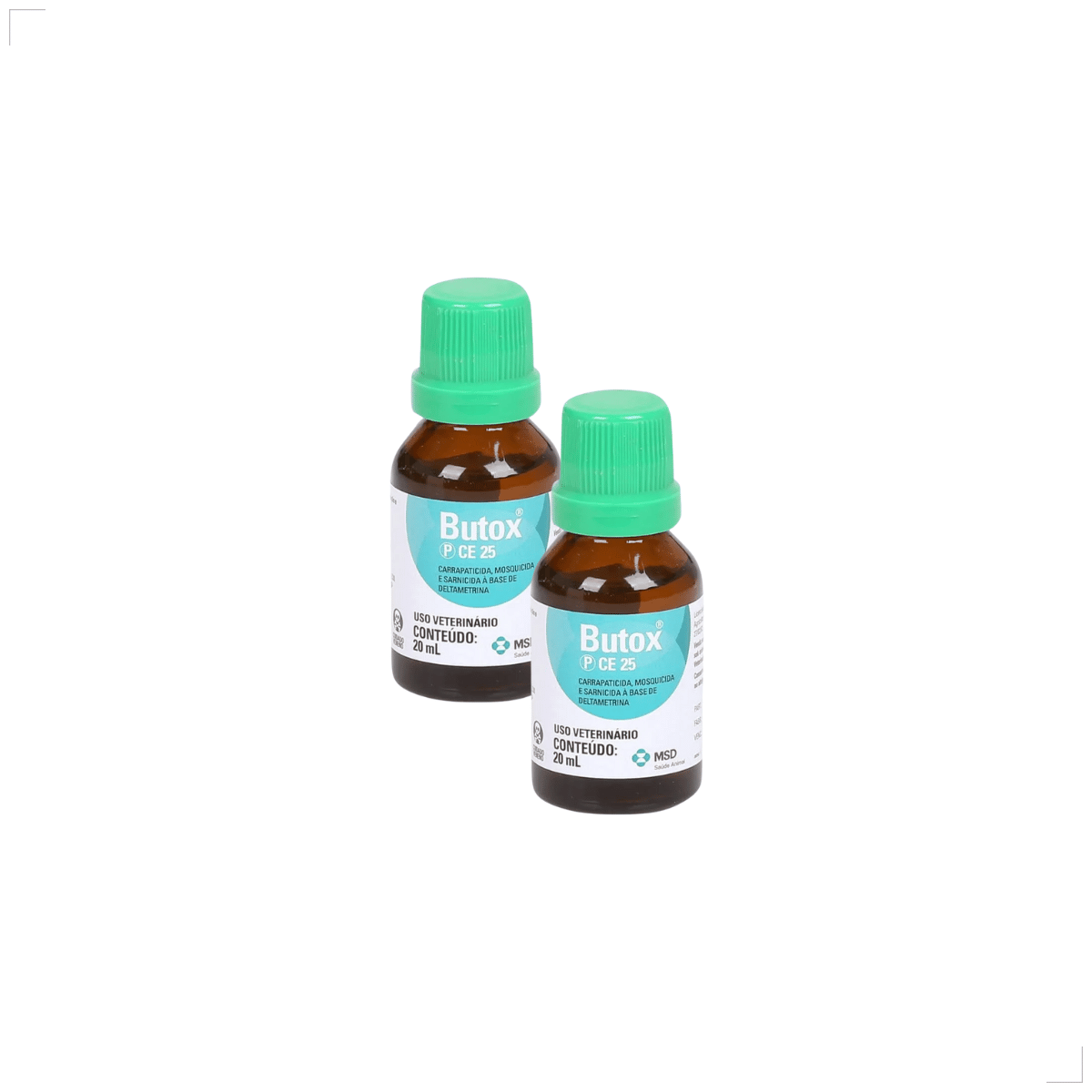 kit 2 Butox 20ml Antipulgas e Carrapatos para Cães e Gatos