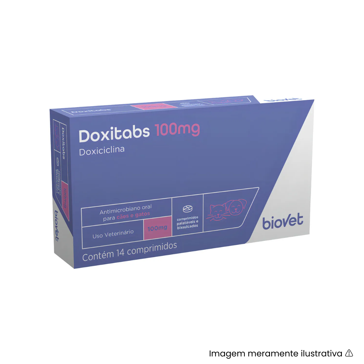 Antimicrobiano Doxitabs 100mg Biovet 14 Comprimidos