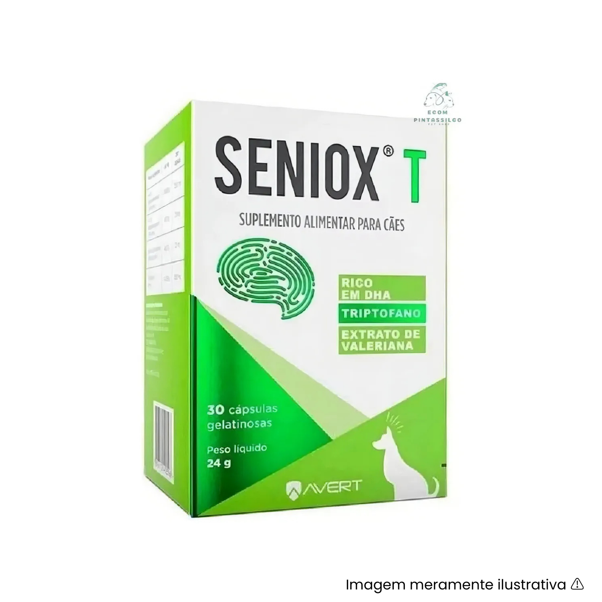 Seniox T Avert 30 Cápsulas Suplemento Para Cachorro 30 cápsulas