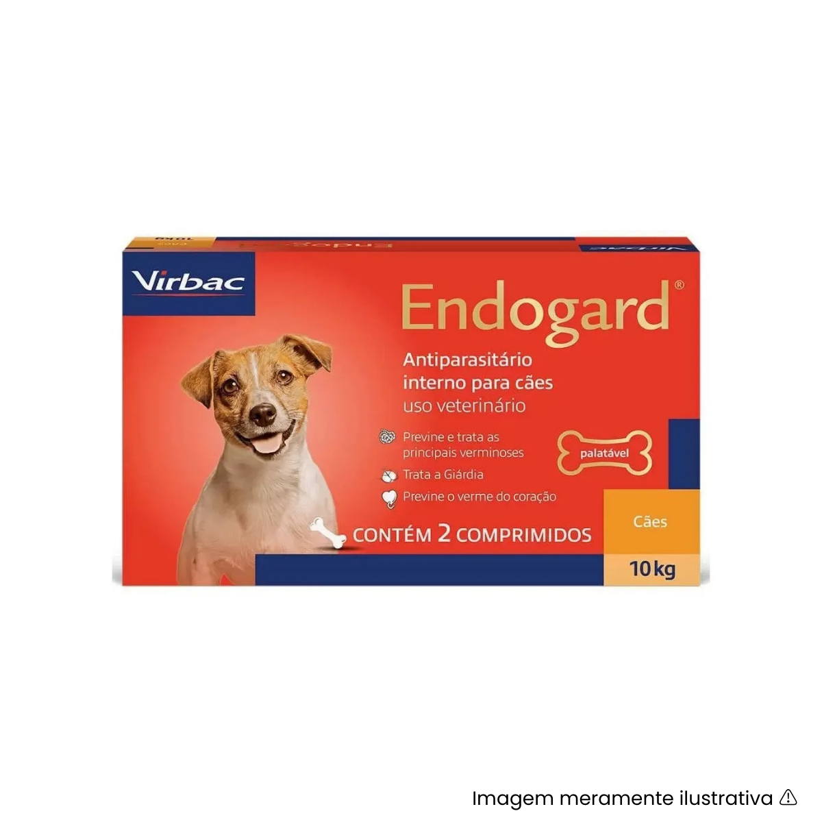 Vermifugo Endogard 10 Kg Virbac 2 Comprimidos para Cães