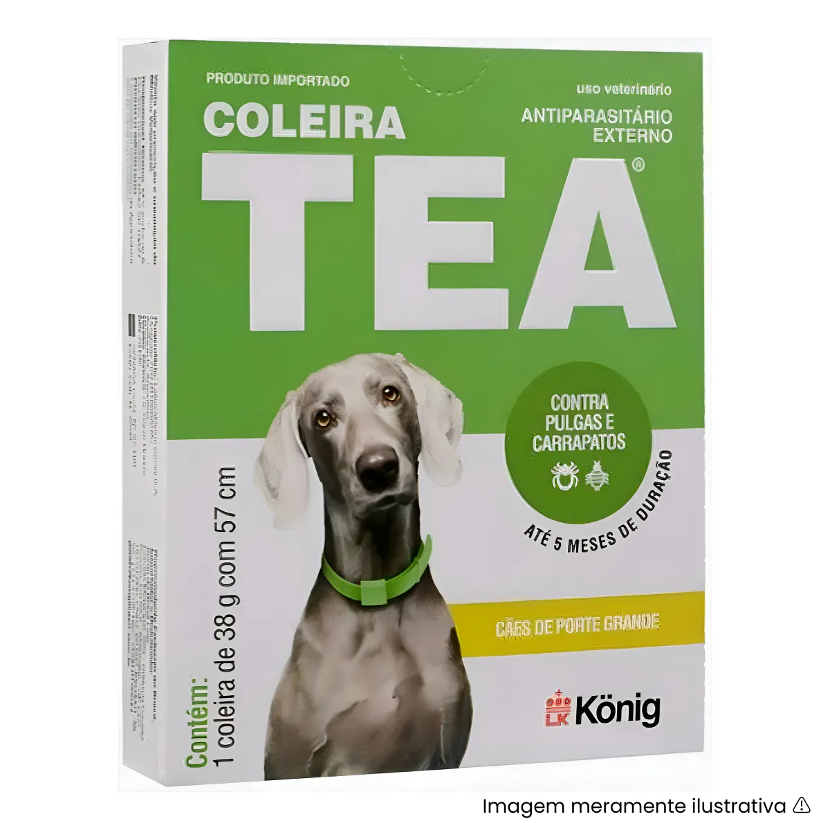 Coleira Antipulgas Tea 327 Para Cães Gatos Porte Grande 57cm