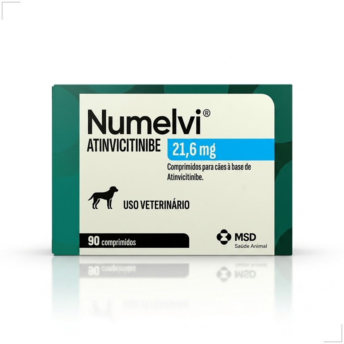 Msd Numelvi Cães 21,6mg Dermatite alérgica Coceira 90comp