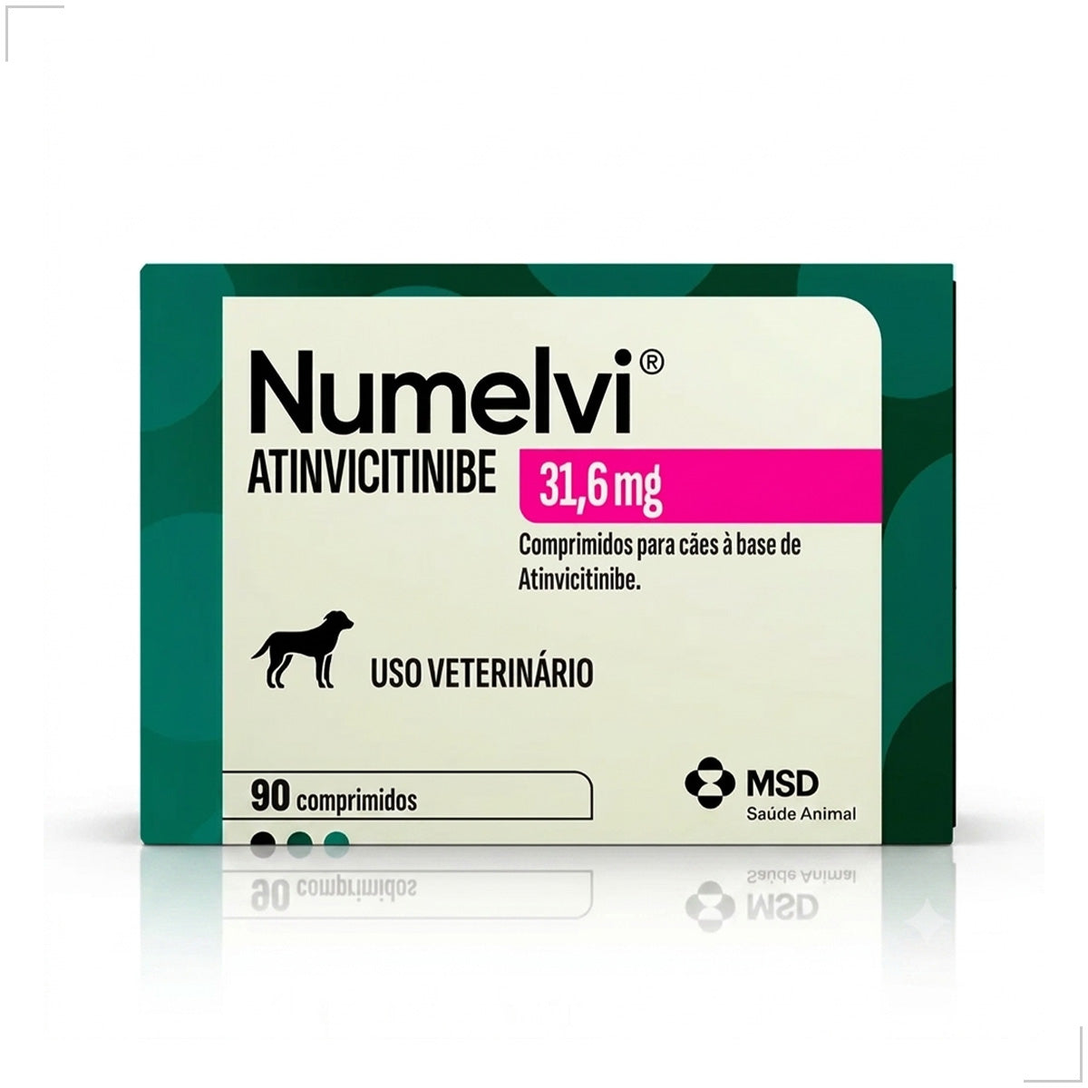 Msd Numelvi Cães 31,6mg Dermatite Alérgica Coceira 30comp