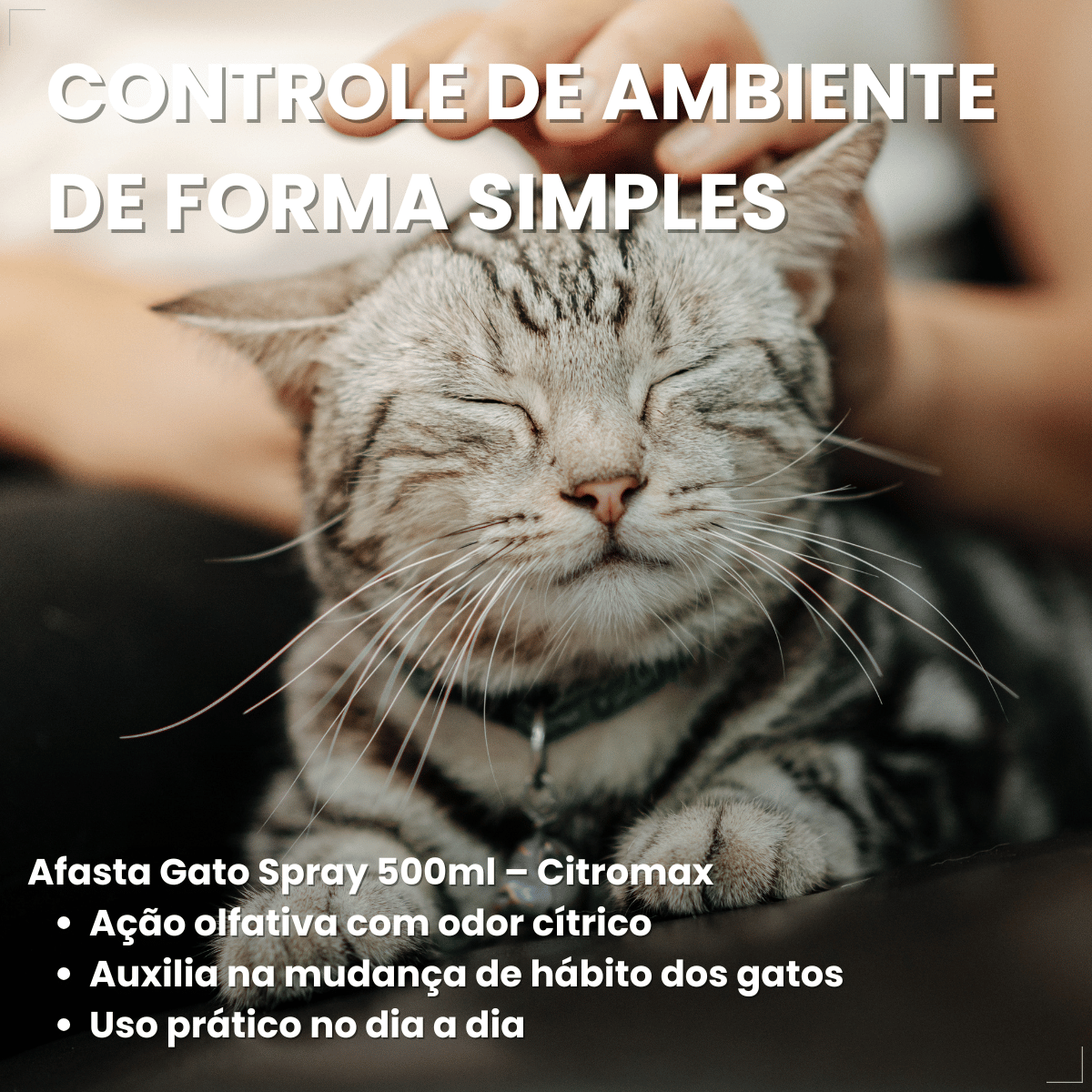 Spray Citromax Afasta Gato Repelente Educa  - 500ml