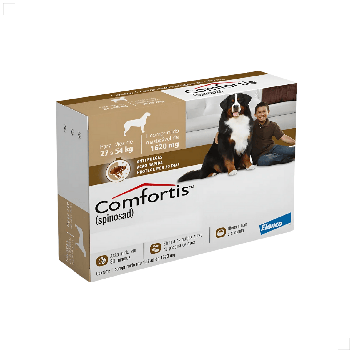 Antipulgas Elanco Comfortis 1620mg 30 Dias de Proteção 1comp