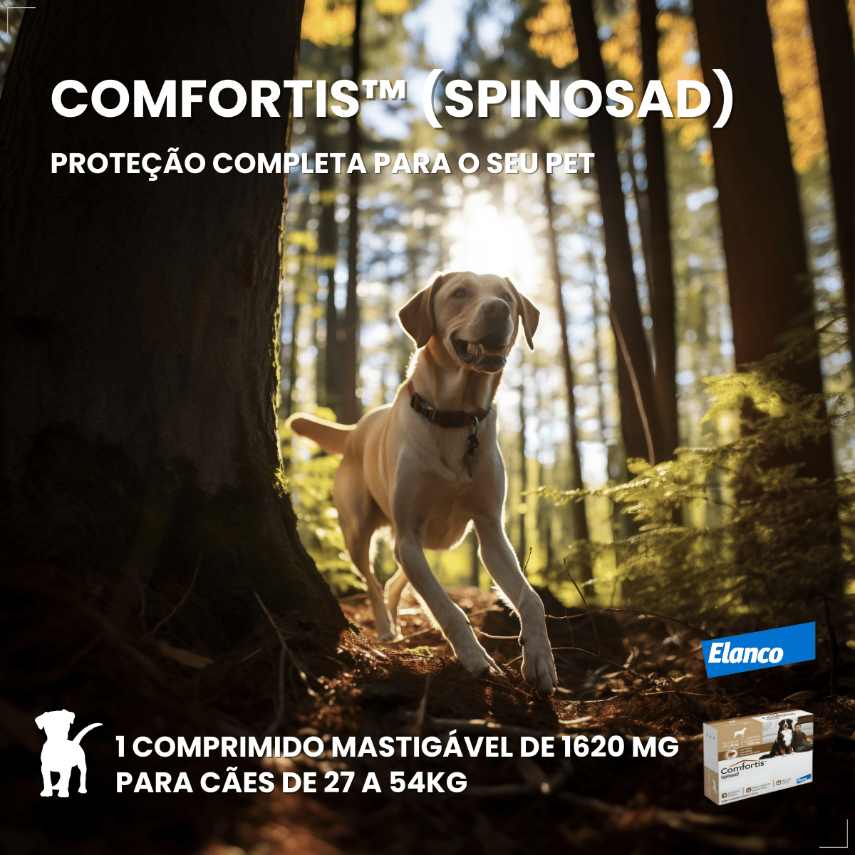 Antipulgas Elanco Comfortis 1620mg 30 Dias de Proteção 1comp