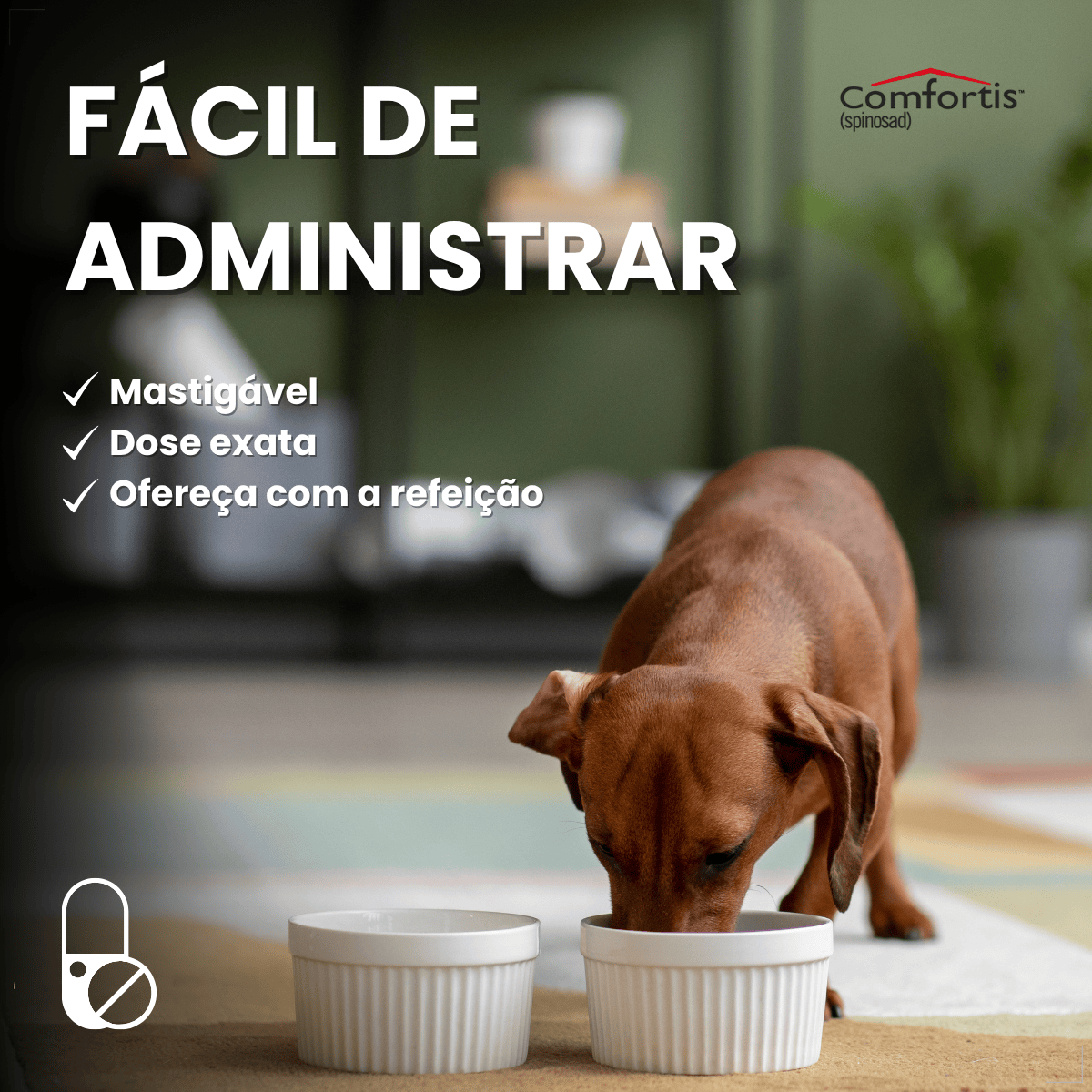 Antipulgas Elanco Comfortis 1620mg 30 Dias de Proteção 1comp