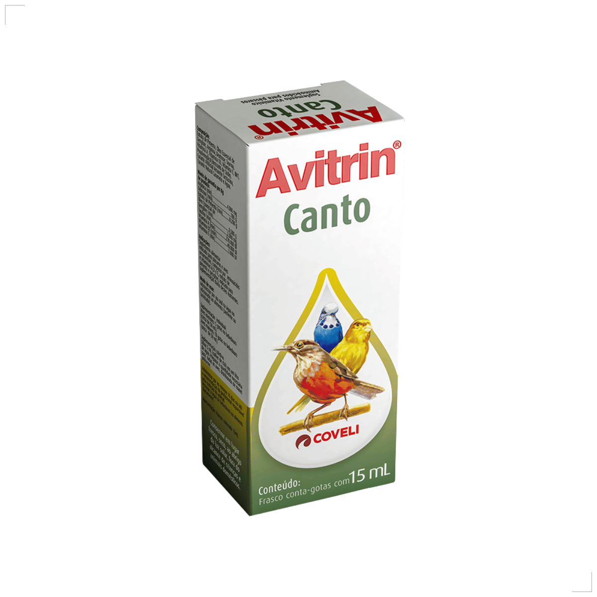 Avitrin Suplemento Vitamina Aves/passaros Canto 15ml Coveli