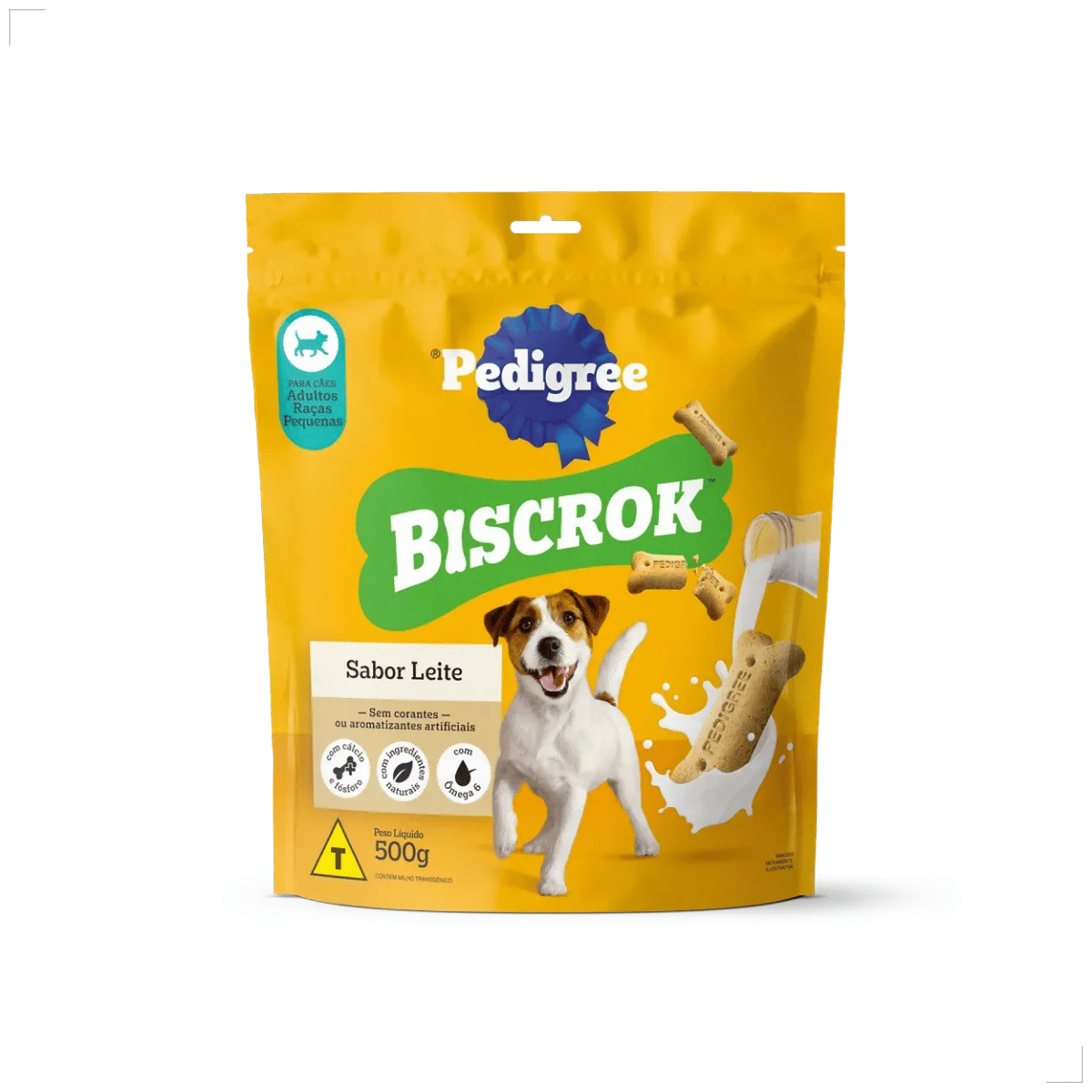 Biscoito Pedigree Biscrok Cães Adultos Raças Pequenas 500g