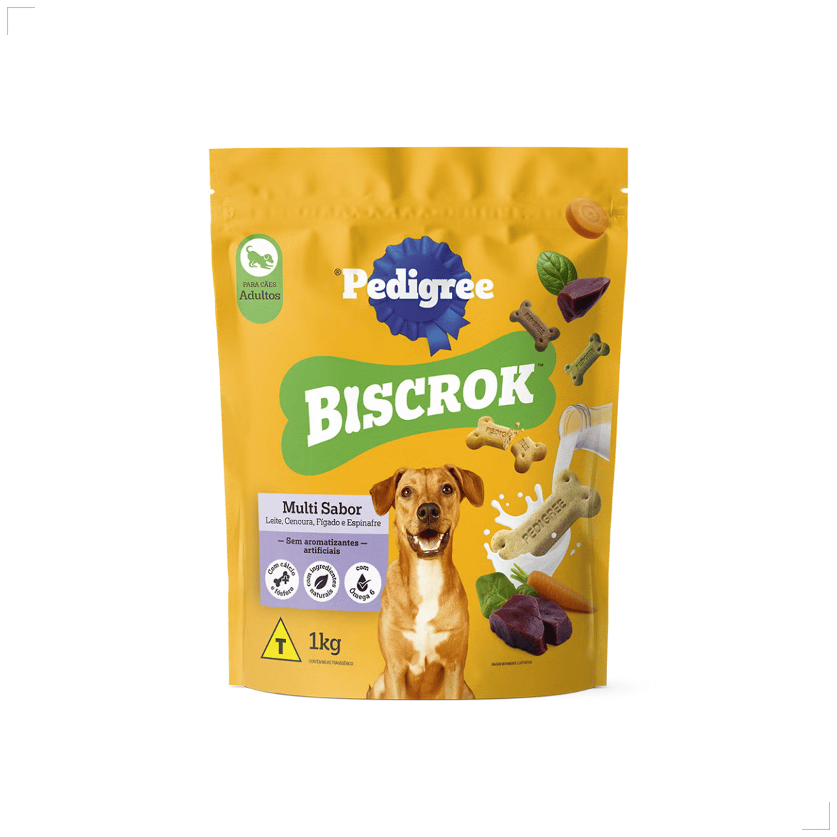 Biscoito Pedigree Biscrok para Cães Adultos Multi Sabor 1kg