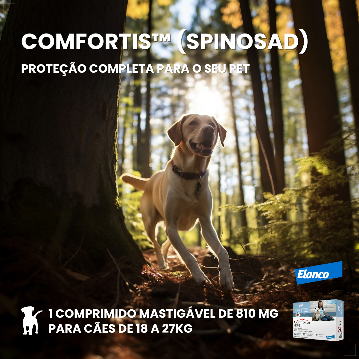 Antipulgas Elanco Comfortis 810mg 30 Dias de Proteção 1comp