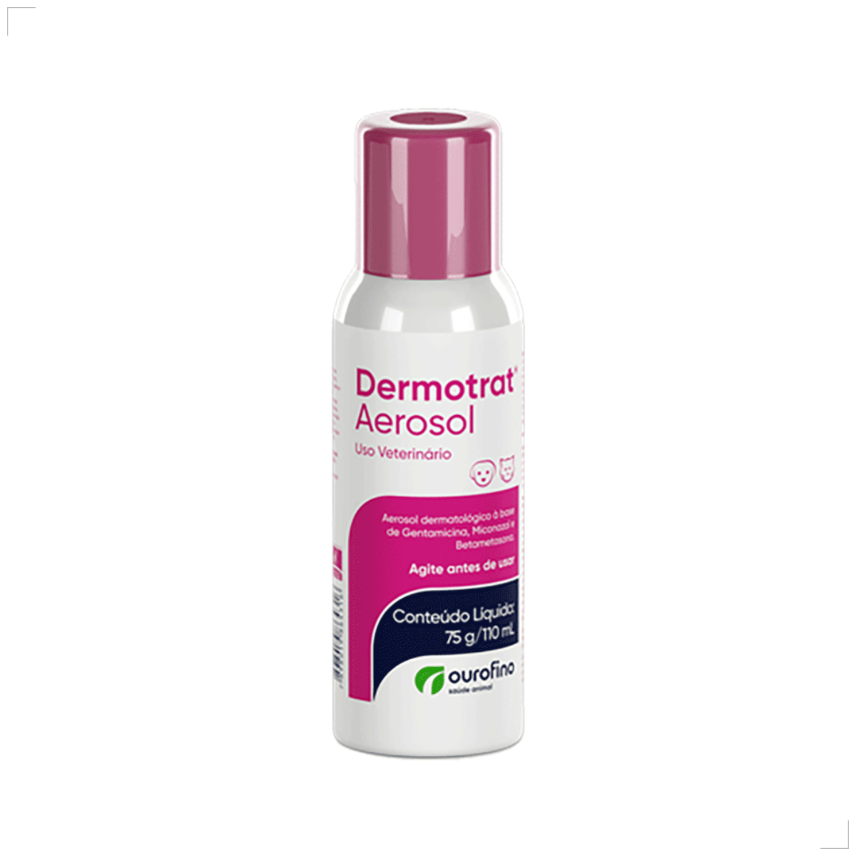 Dermotrat aerosol antibacteriano anti-inflamatório 75g 110ml