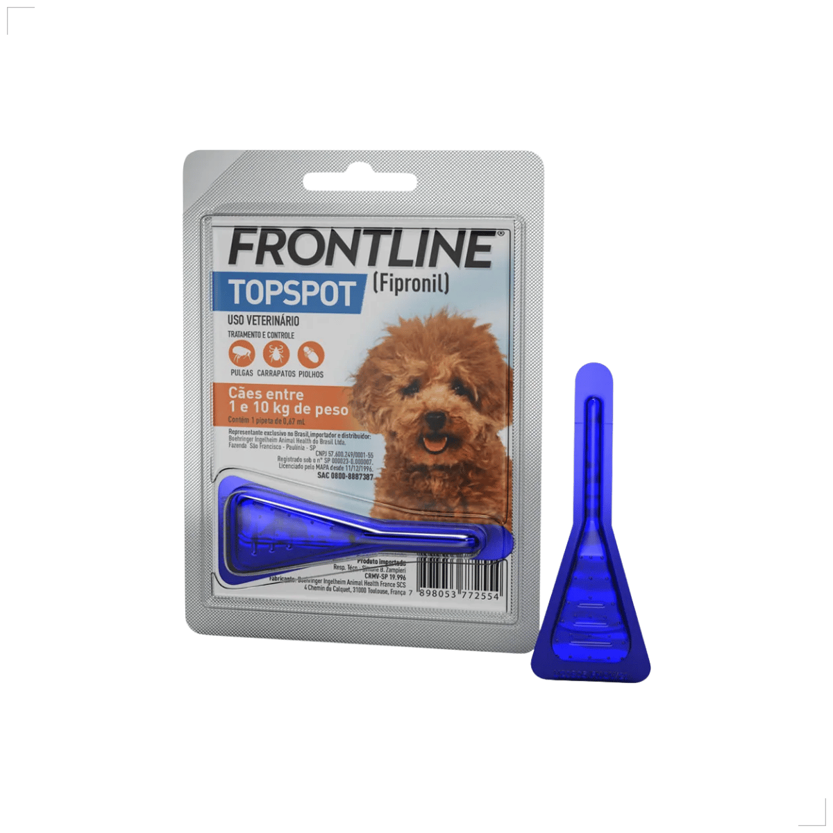 Frontline Antipulgas e Carrapatos TopSpot Cão 1 a 10 kg