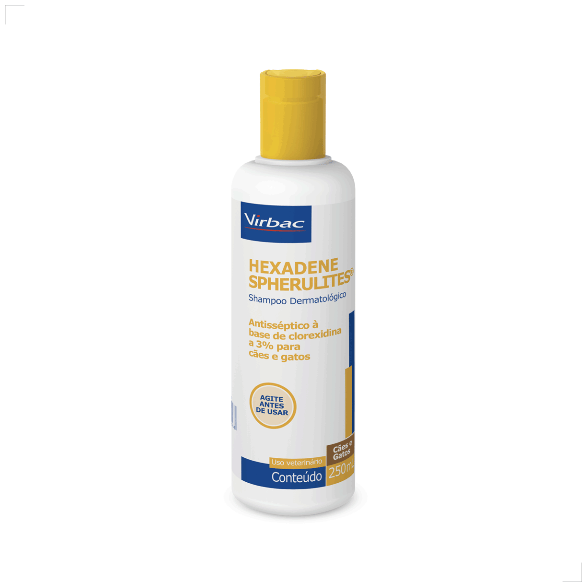 Shampoo Hexadene Spherulites Antisséptico Cães E Gatos 250ml