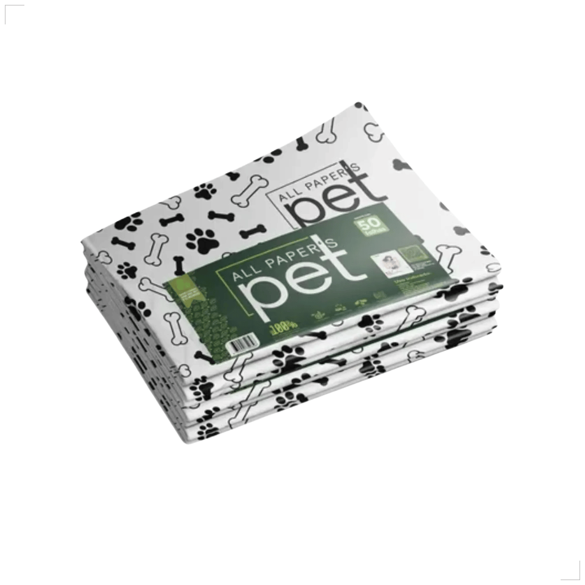 Jornal Pet Higiênico Biodegradável com 250 Folhas All Papers