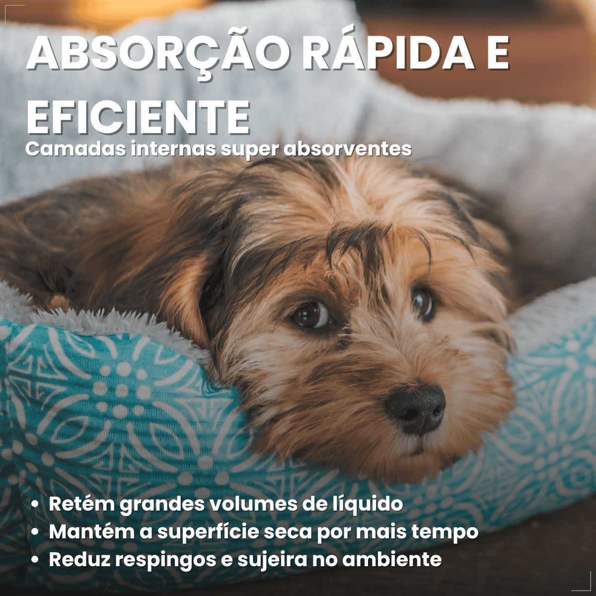 Tapete Mr. Dry Higiênico Para Caes 80x60cm com 7 Unidades