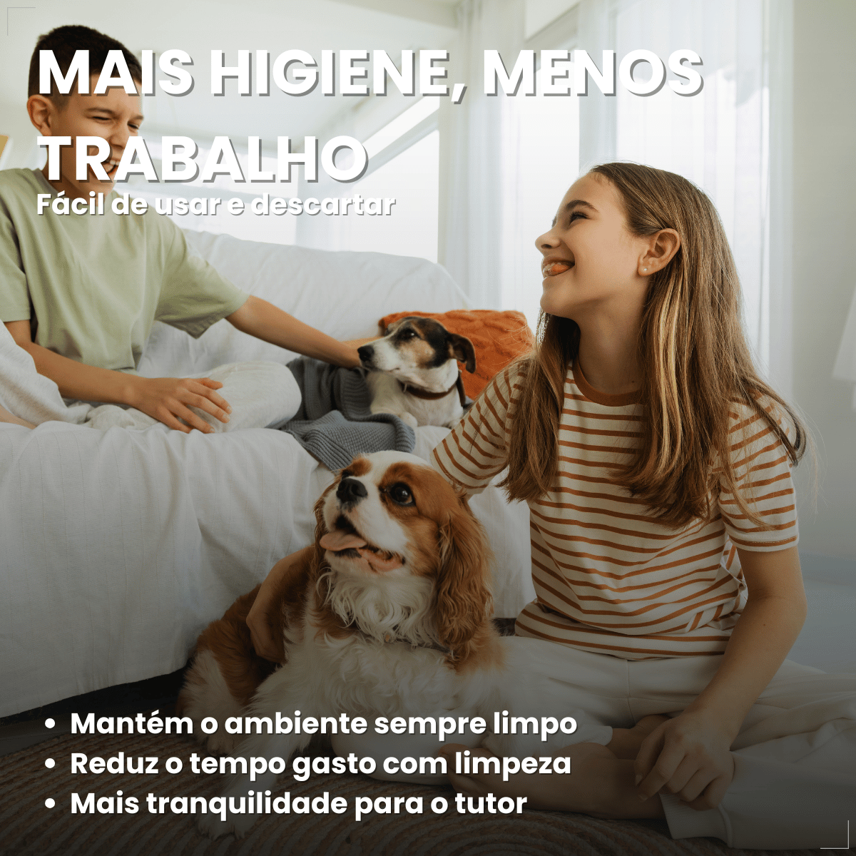 Tapete Mr. Dry Higiênico Para Caes 80x60cm com 30 Unidades