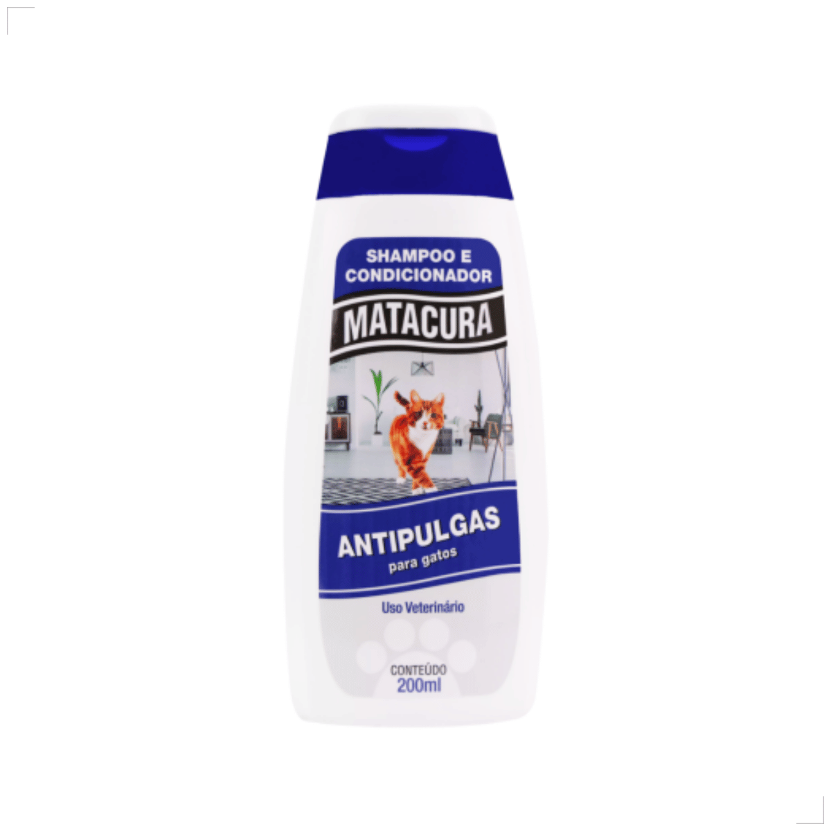 Shampoo e Condicionador Antipulgas Matacura para Gatos 200ml