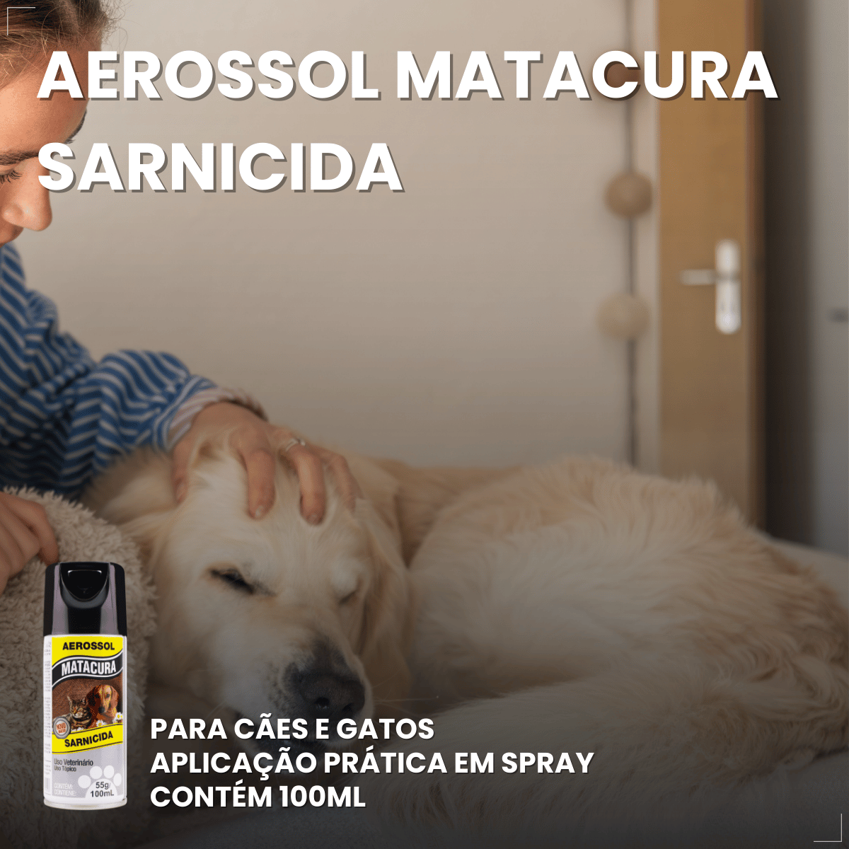 Spray Remedio Sarna Canina Sarnicida Matacura 100ml