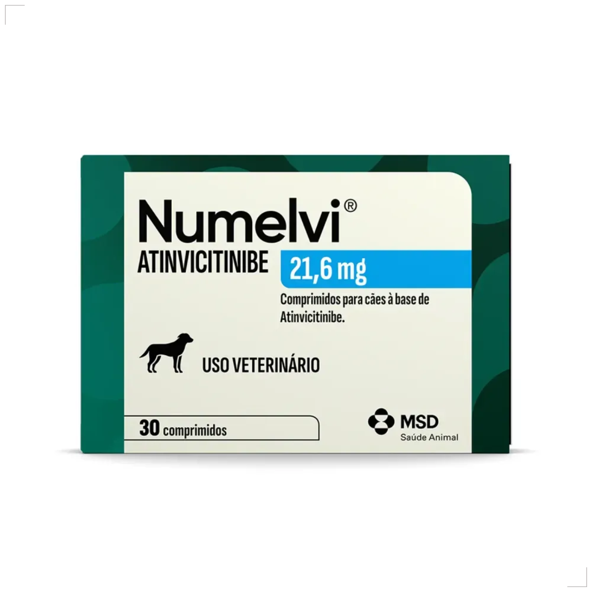 Msd Numelvi Cão 21,6mg dermatite alérgica Coceira 30comp