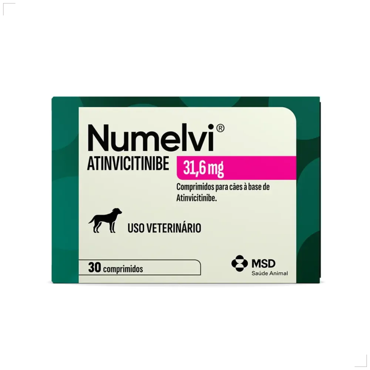 Msd Numelvi Cão 31,6mg dermatite alérgica Coceira 30comp