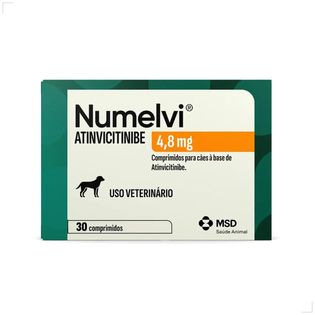 Msd Numelvi Para Cão 4,8mg dermatite alérgica Coceira 30comp