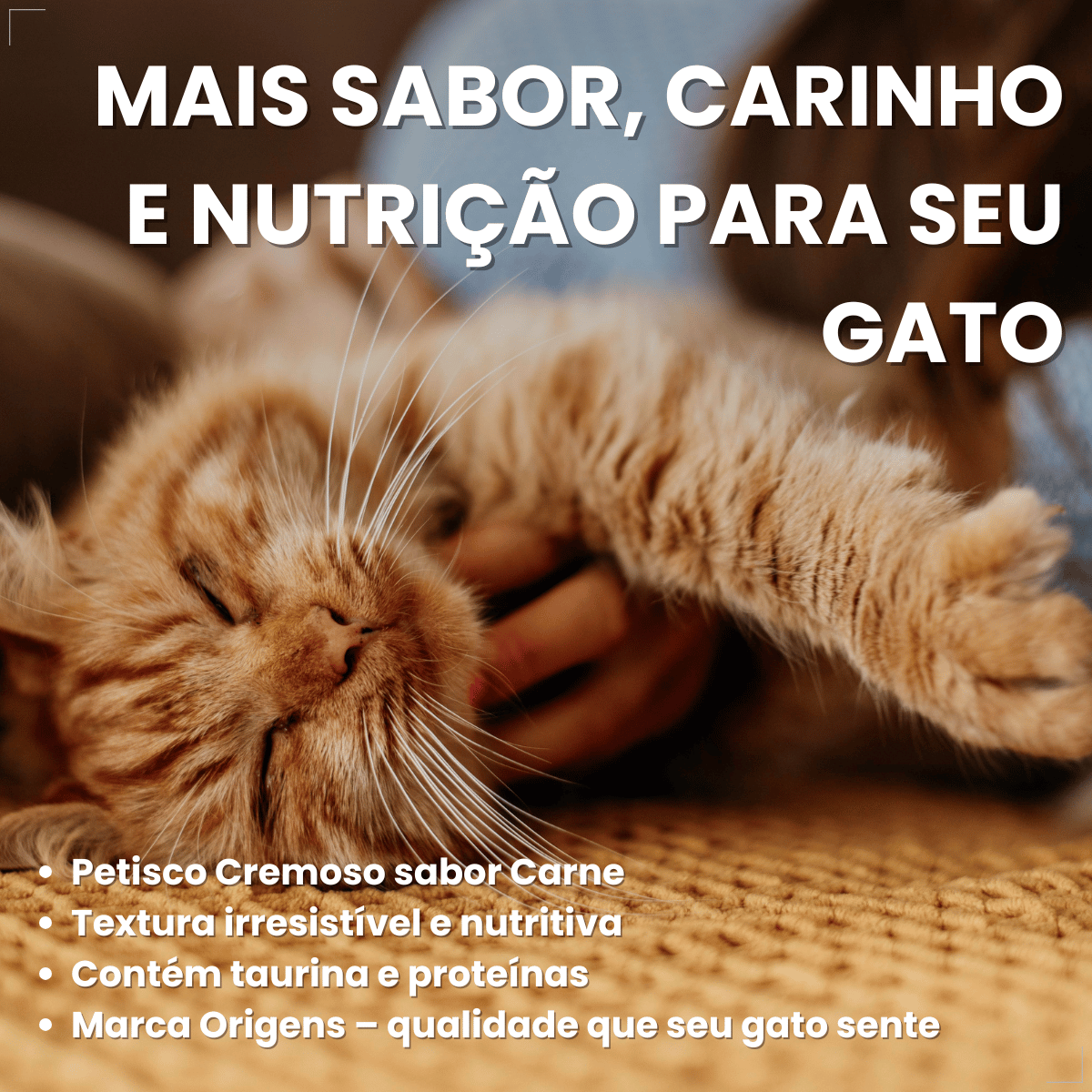 Kit 6 Petisco Origens Para Gatos Creminho 60g