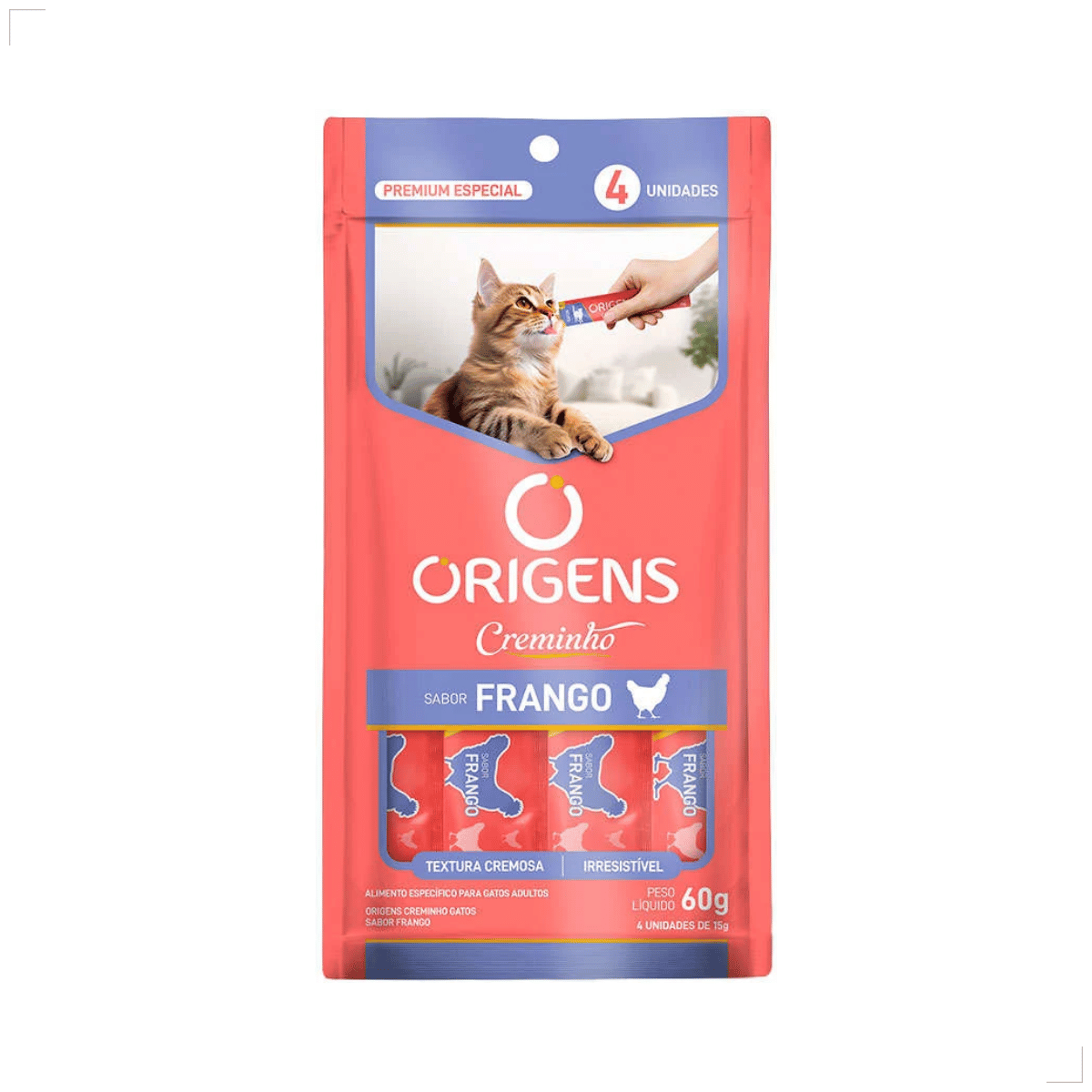 Petisco Origens Para Gatos Creminho 60g