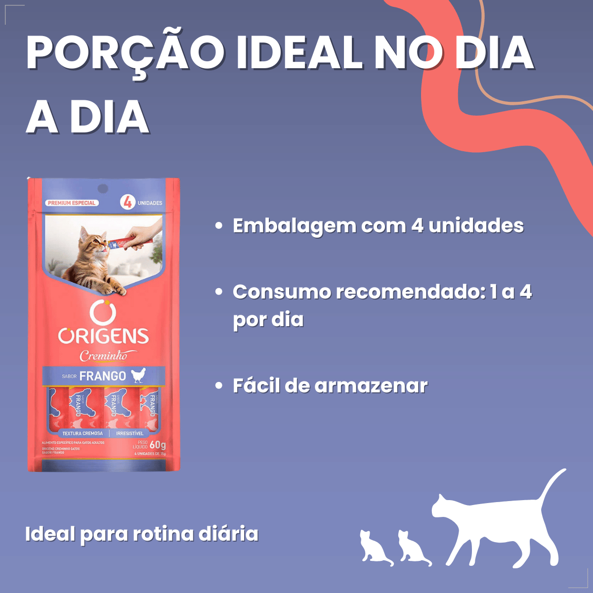 Petisco Origens Para Gatos Creminho 60g