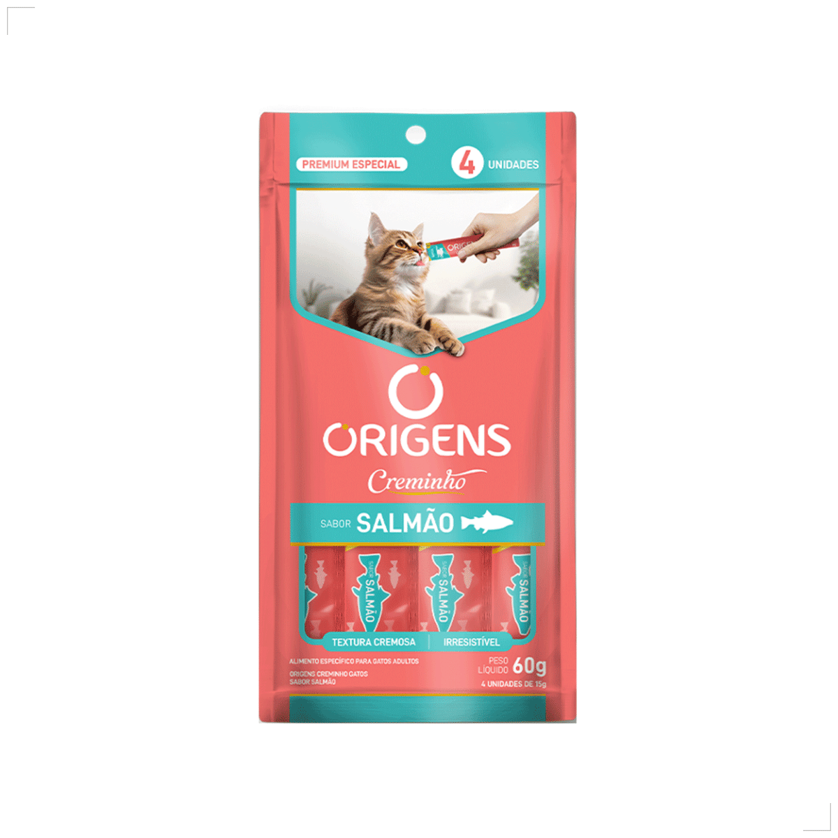 Petisco Origens Para Gatos Creminho 60g