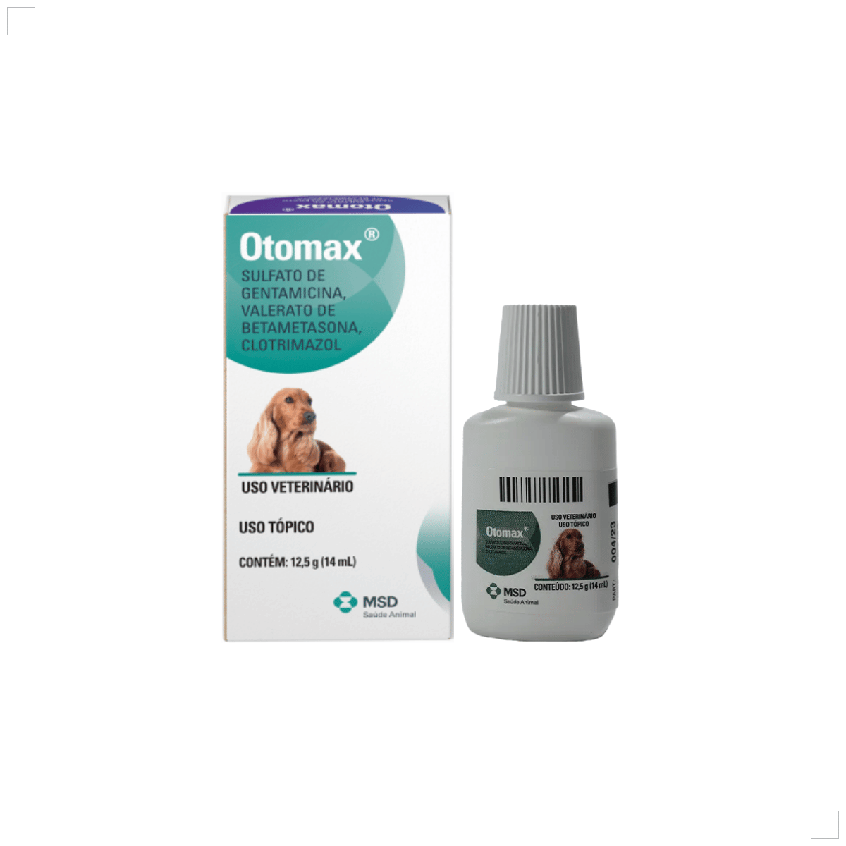 Otomax Pomada Otológica Para Otite Em Cães Msd 12,5g