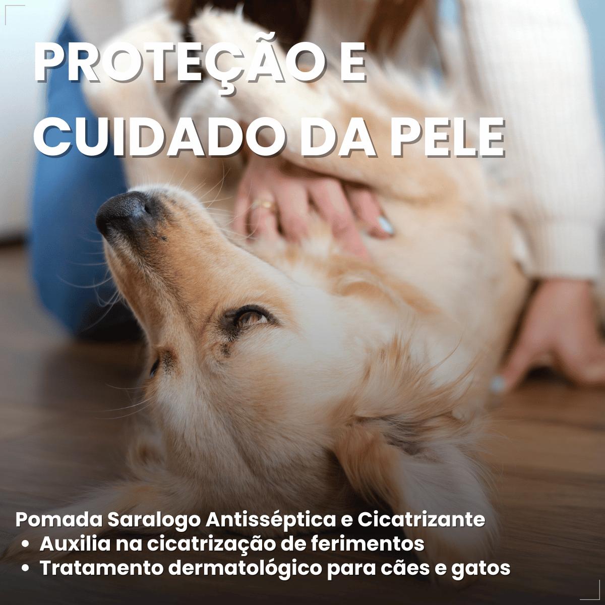 Kit 2 Pomada Cicatrizante Matacura Saralogo Cães e Gatos 30g