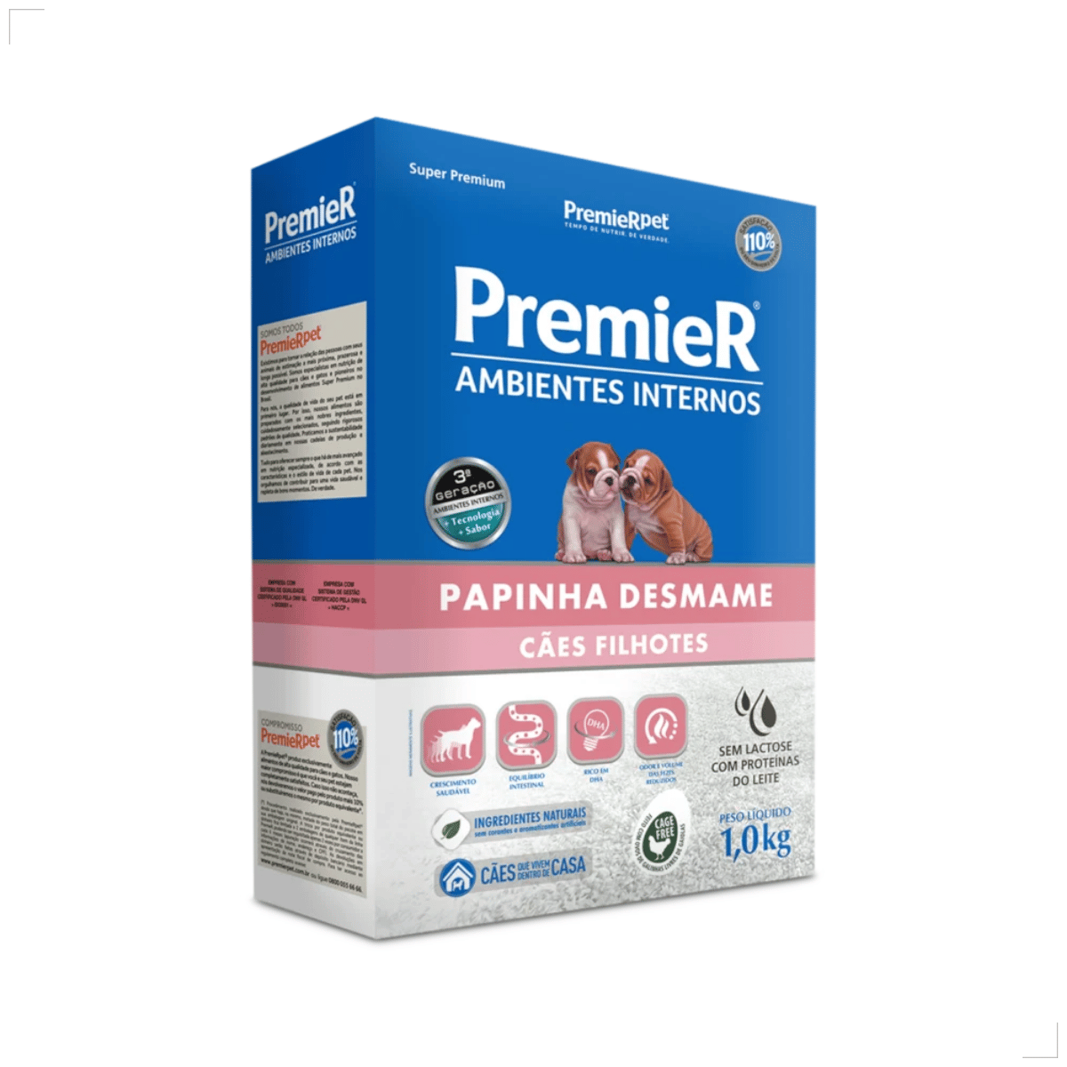 PremieR Ambientes Internos Papinha Desmame para Cães Filhotes 1 kg