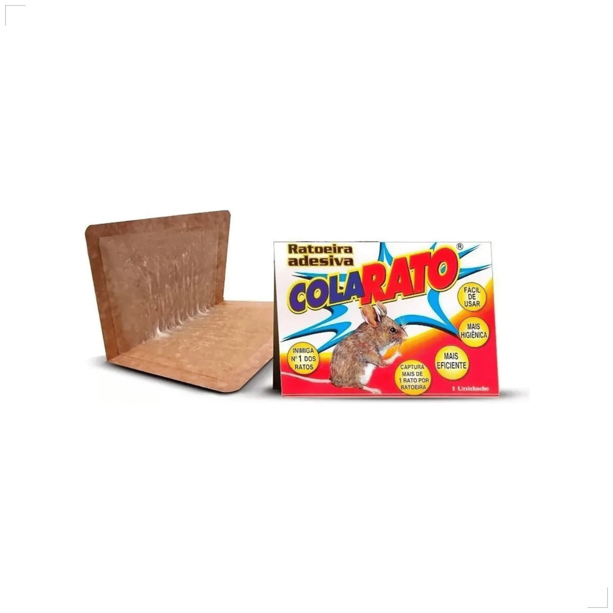 Ratoeira Adesiva Cola Pega Rato Visgo American C/ 2 Peças