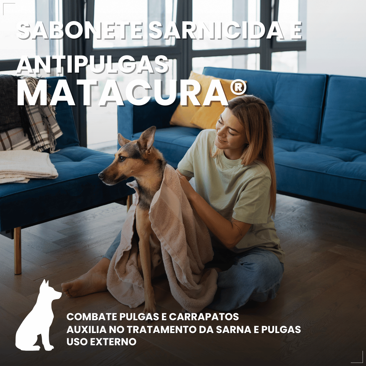 Sabonete Sarnicida e Antipulgas Matacura 80 g
