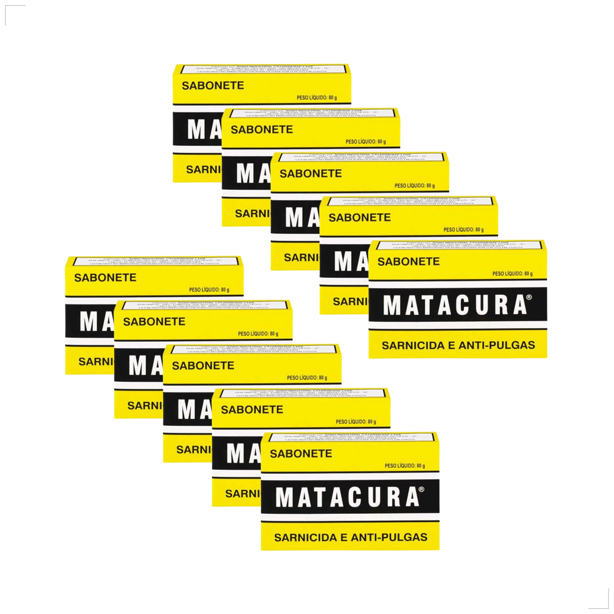 Kit 5 Sabonete Cão Sarnicida e Antipulgas Matacura 80g