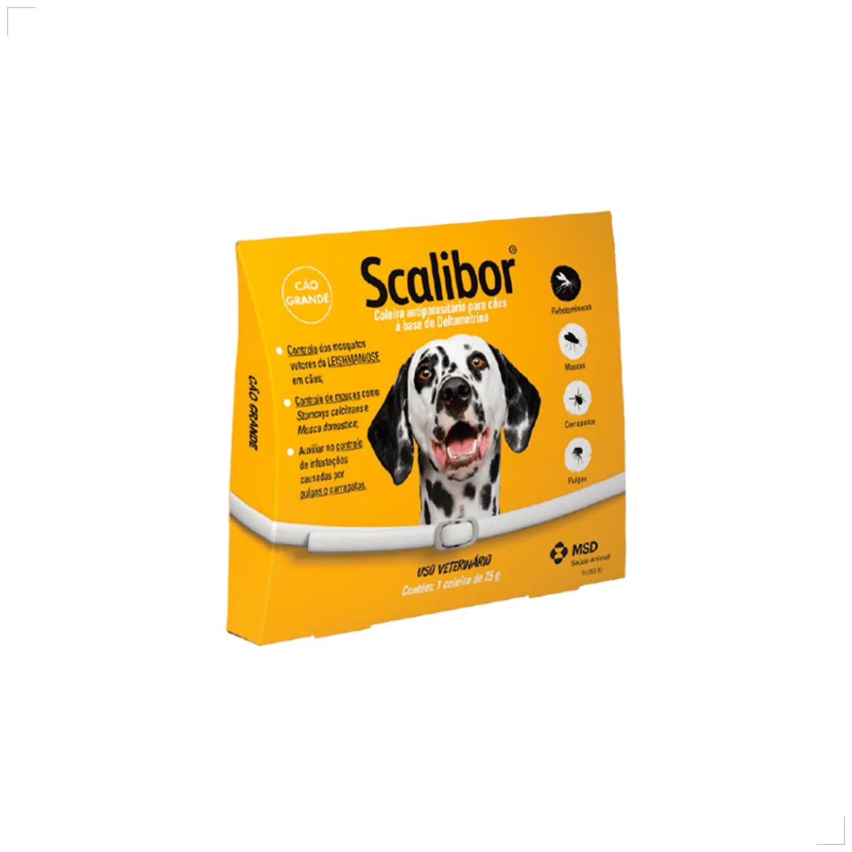 Coleira Scalibor Antipulgas Grande 65cm MSD