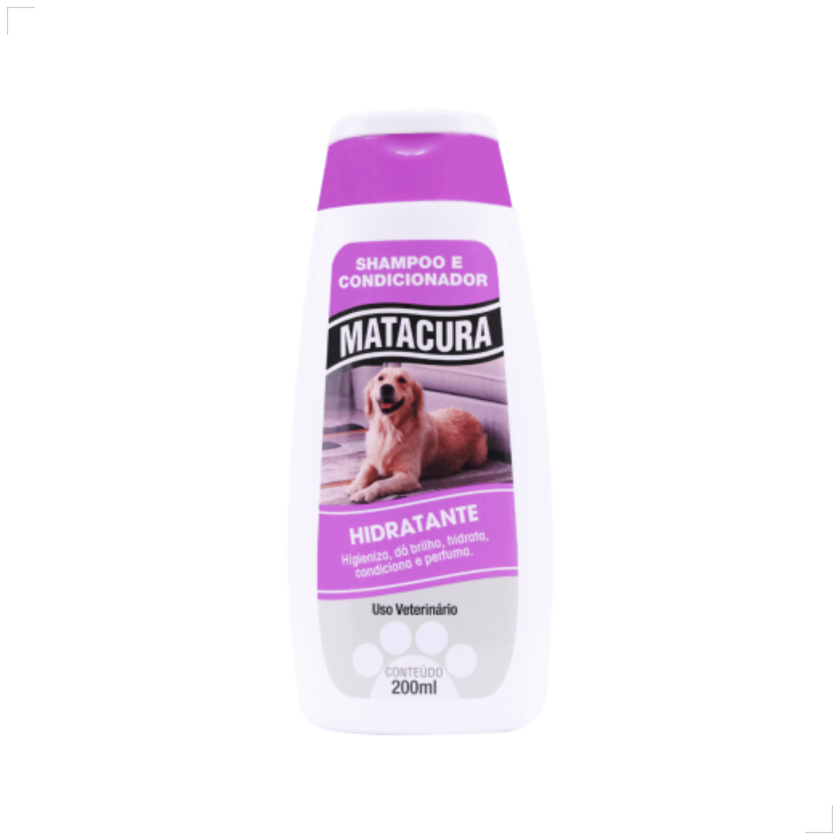 Matacura Shampoo 2 em 1 Cães e Gatos Fragrância Suave 200ml